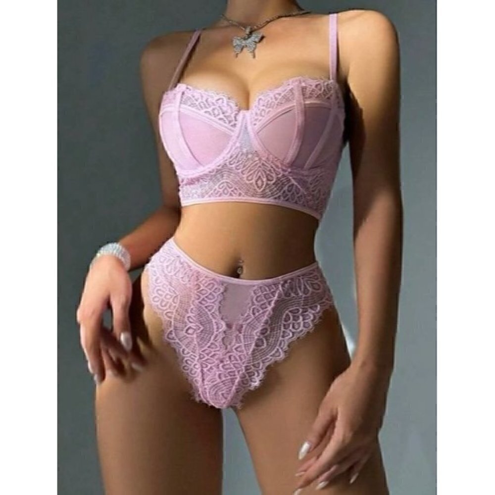Floral Lace Lingerie Set